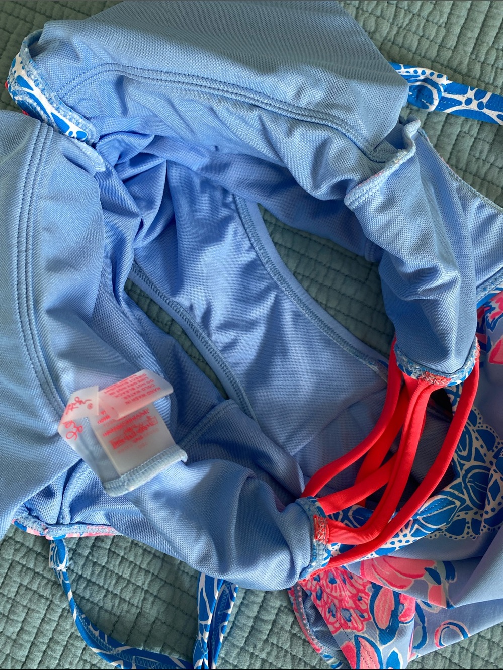 Lilly Pulitzer One-Piece Swimsuit with Pink Floral Accents - Picture 5 of 7